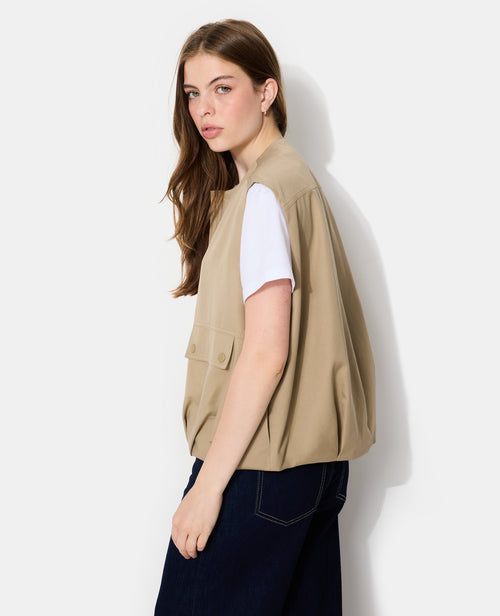 Blouson sans manches zippée avec effet bouffant - PIMKIE - 6