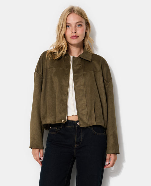 Blouson en suédine avec pinces - PIMKIE - 1