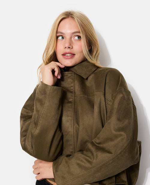 Blouson en suédine avec pinces - PIMKIE - 2