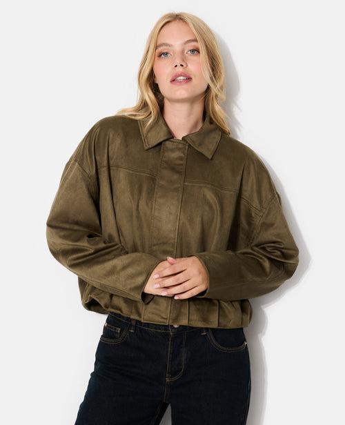 Blouson en suédine avec pinces - PIMKIE - 5