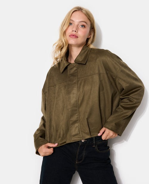 Blouson en suédine avec pinces - PIMKIE - 7