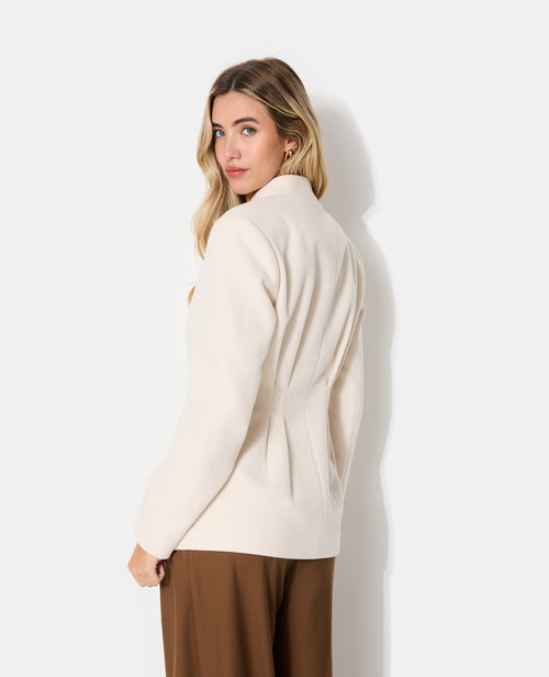 Veste blazer façon drap de laine avec pinces - PIMKIE - 2