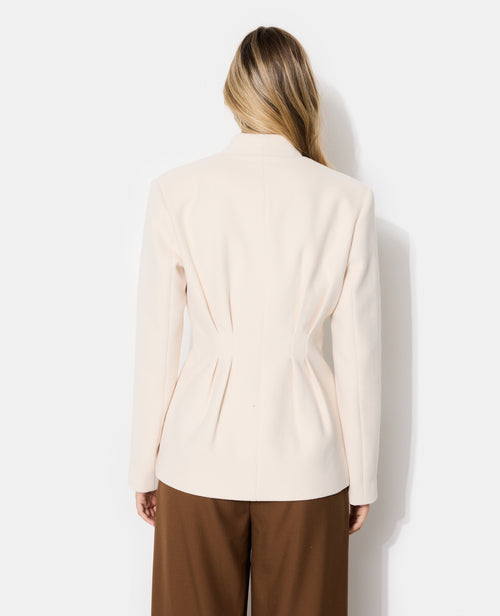 Veste blazer façon drap de laine avec pinces - PIMKIE - 6