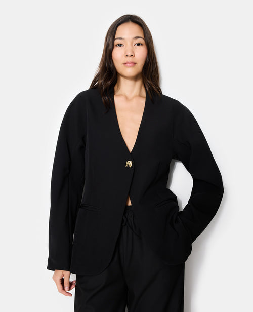Veste blazer cintrée avec manches bouffantes - PIMKIE - 1