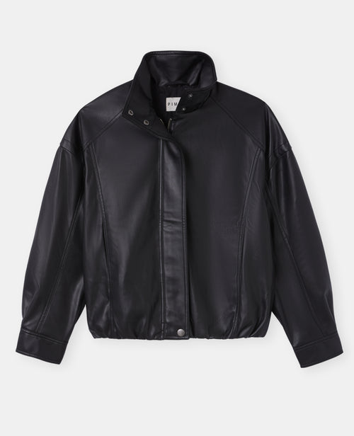 Blouson boule en simili avec col montant - PIMKIE - 4