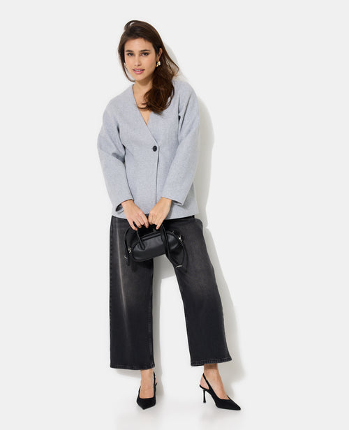Veste cintrée effet drap de laine - PIMKIE - 3