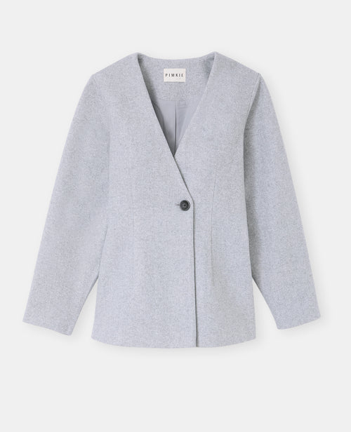 Veste cintrée effet drap de laine - PIMKIE - 4