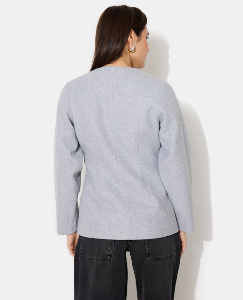 Veste cintrée effet drap de laine - PIMKIE - 6