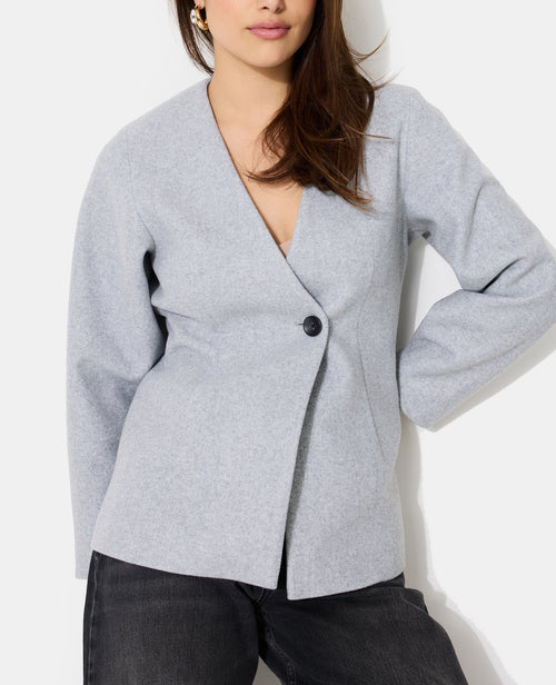 Veste cintrée effet drap de laine - PIMKIE - 1