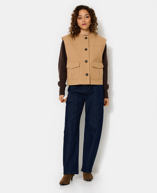 Veste sans manches effet drap de laine - PIMKIE - 3