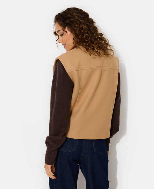 Veste sans manches effet drap de laine - PIMKIE - 6