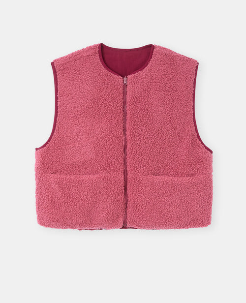 Veste sans manches réversible avec sherpa - PIMKIE - 4