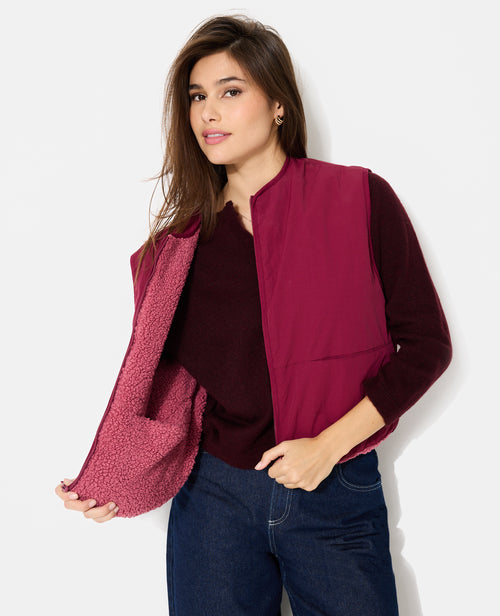 Veste sans manches réversible avec sherpa - PIMKIE - 5