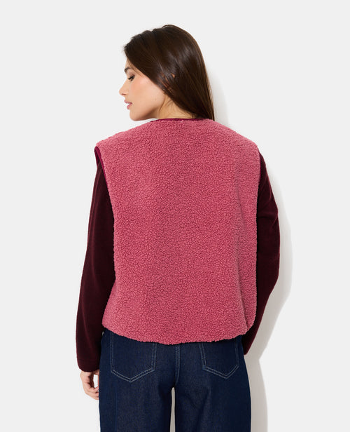 Veste sans manches réversible avec sherpa - PIMKIE - 6