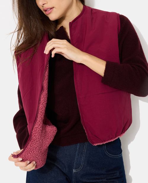 Veste sans manches réversible avec sherpa - PIMKIE - 1