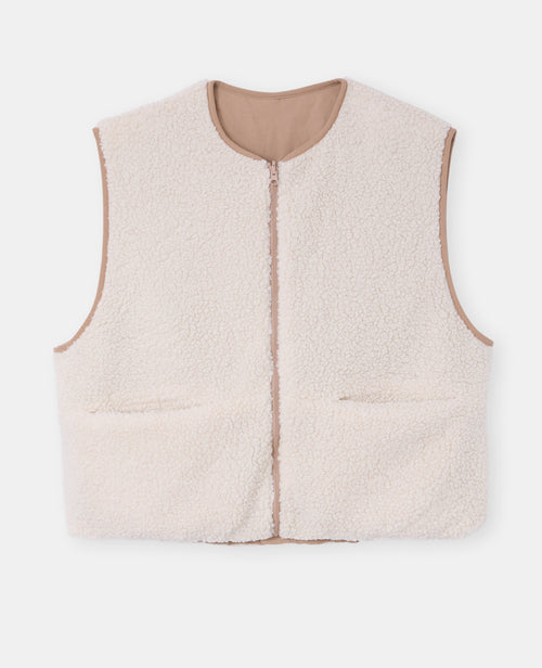 Veste sans manches réversible avec sherpa - PIMKIE - 4