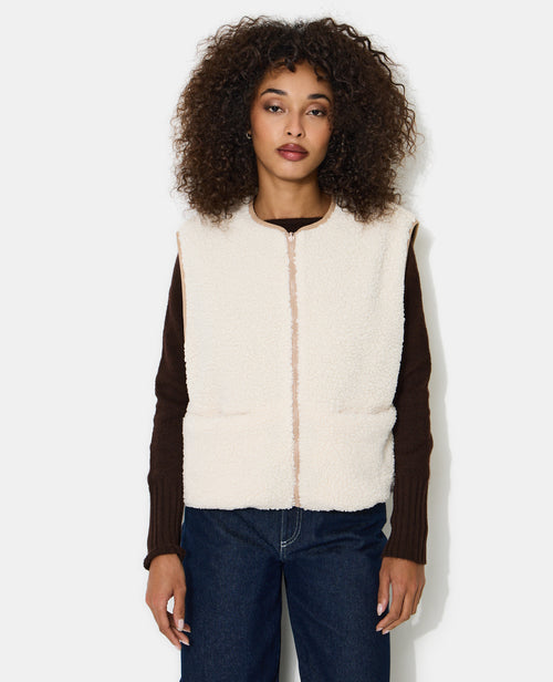 Veste sans manches réversible avec sherpa - PIMKIE - 5