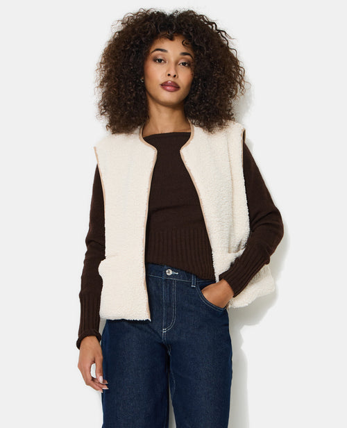 Veste sans manches réversible avec sherpa - PIMKIE - 7