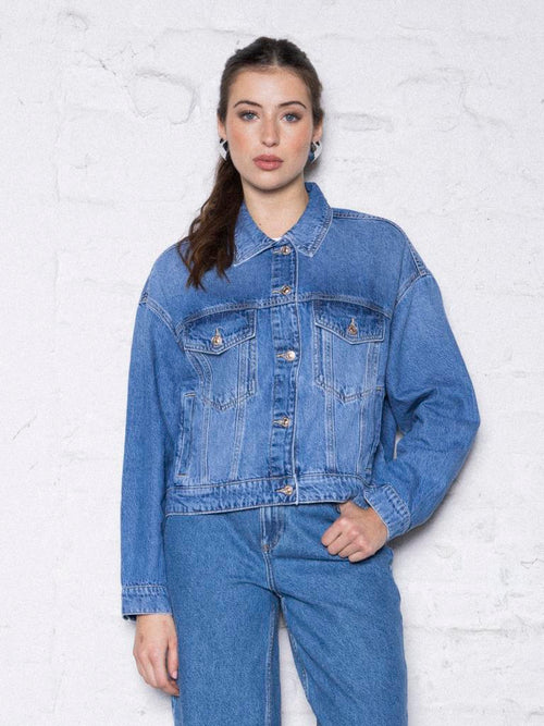 Veste en jean courte - PIMKIE - 1