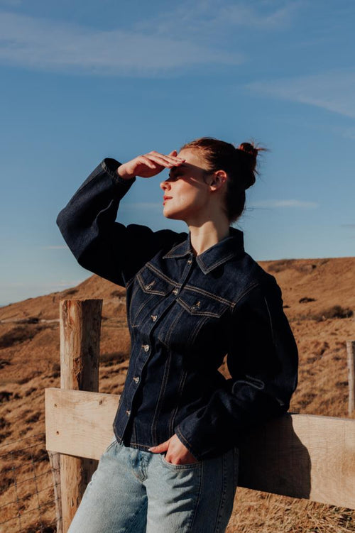 Veste en jean cintrée avec manches ballons - PIMKIE - 1