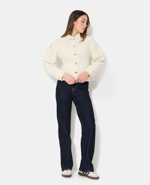 Veste cintrée en tweed avec boutons bijoux - PIMKIE - 3