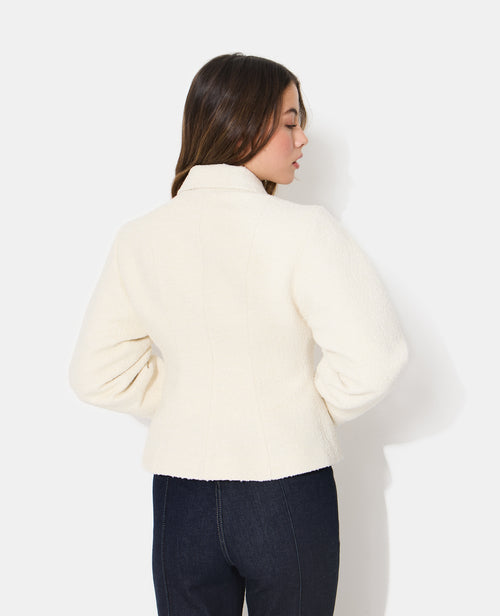 Veste cintrée en tweed avec boutons bijoux - PIMKIE - 6