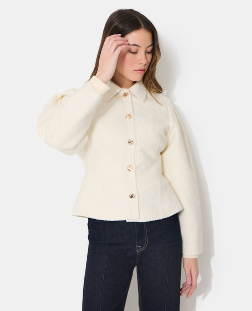 Veste cintrée en tweed avec boutons bijoux - PIMKIE - 7