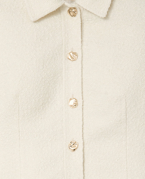 Veste cintrée en tweed avec boutons bijoux - PIMKIE - 8