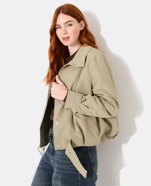 Blouson boule effet trench avec col montant - PIMKIE - 7