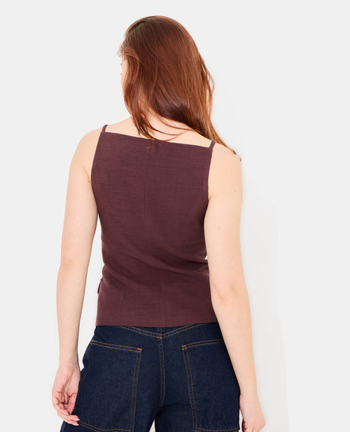 Gilet barman à bretelles avec boutons - PIMKIE - 6