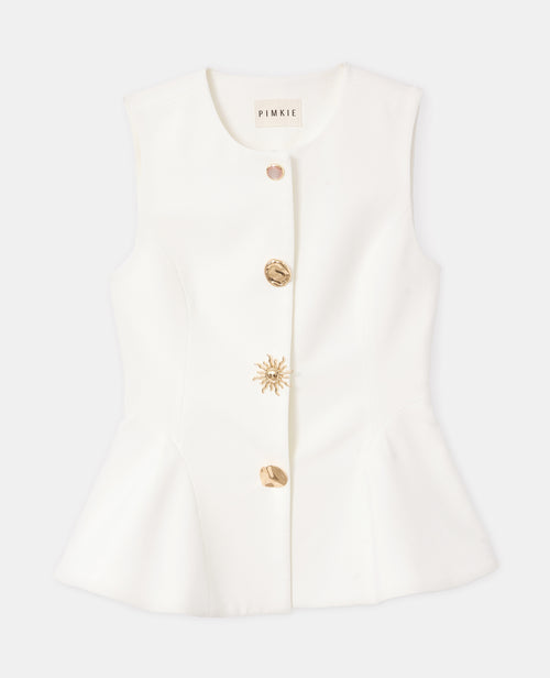 Gilet barman city avec boutons bijoux - PIMKIE - 4