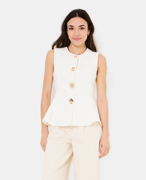 Gilet barman city avec boutons bijoux - PIMKIE - 5