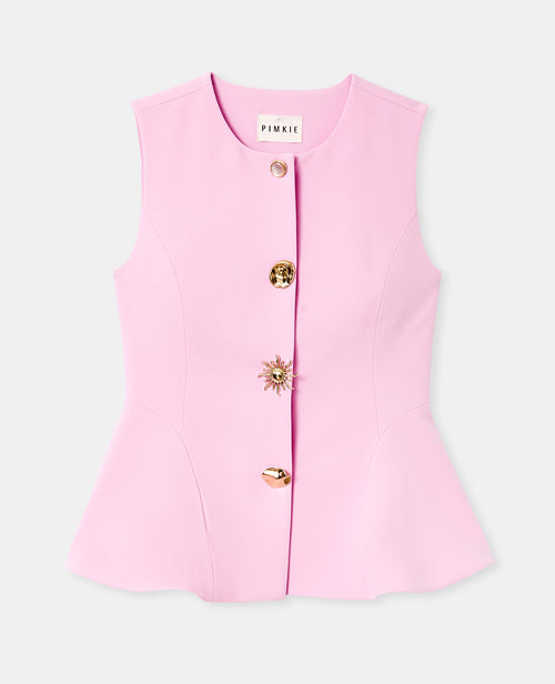 Gilet barman city avec boutons bijoux - PIMKIE - 4