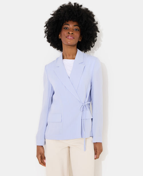 Veste blazer fluide portefeuille avec nouette - PIMKIE - 1