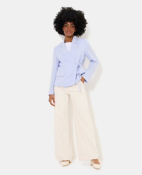 Veste blazer fluide portefeuille avec nouette - PIMKIE - 7