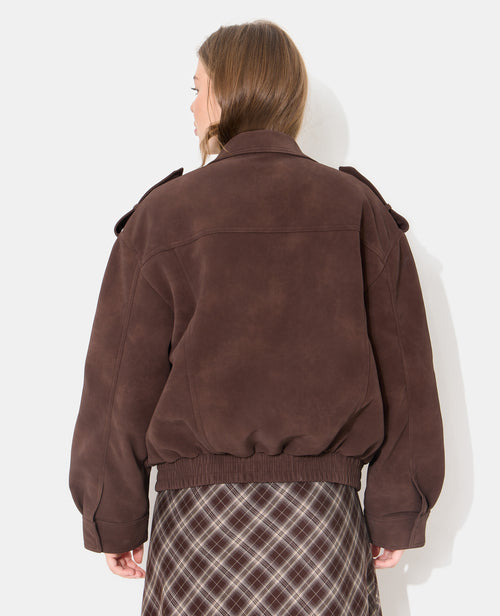 Blouson en suédine col montant - PIMKIE - 6