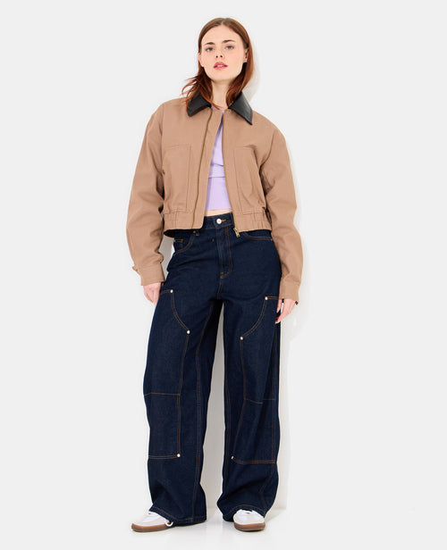 Blouson en toile avec col simili - PIMKIE - 3