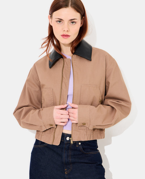 Blouson en toile avec col simili - PIMKIE - 5