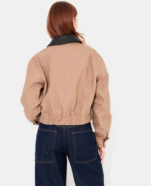 Blouson en toile avec col simili - PIMKIE - 6
