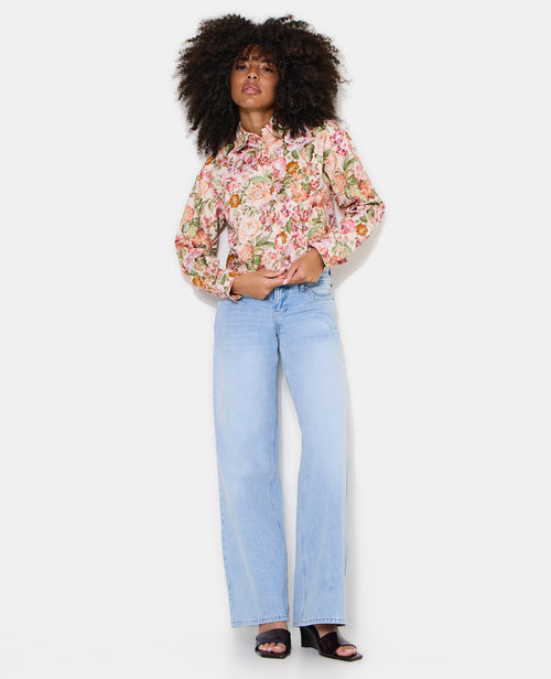 Veste droite motif fleurs façon tapisserie - PIMKIE - 9