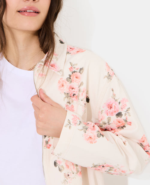 Veste boule en toile motif fleurs - PIMKIE - 2