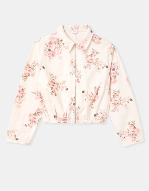 Veste boule en toile motif fleurs - PIMKIE - 4