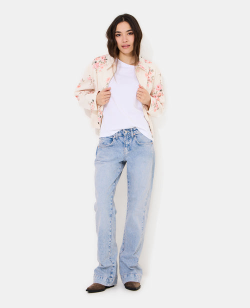 Veste boule en toile motif fleurs - PIMKIE - 5