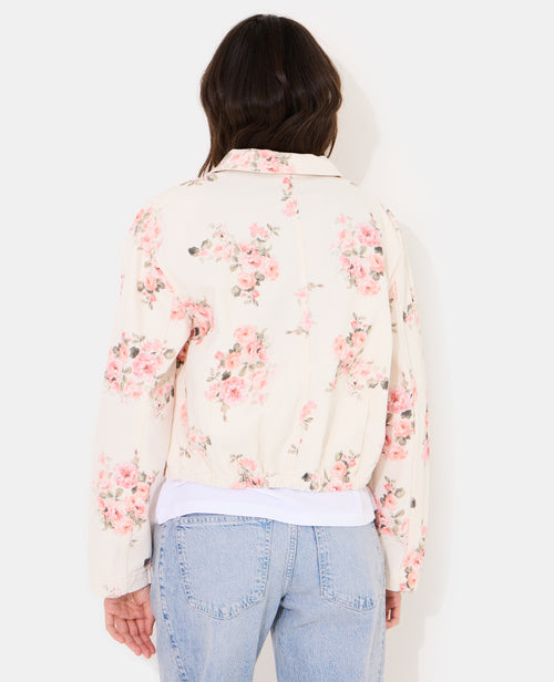 Veste boule en toile motif fleurs - PIMKIE - 6