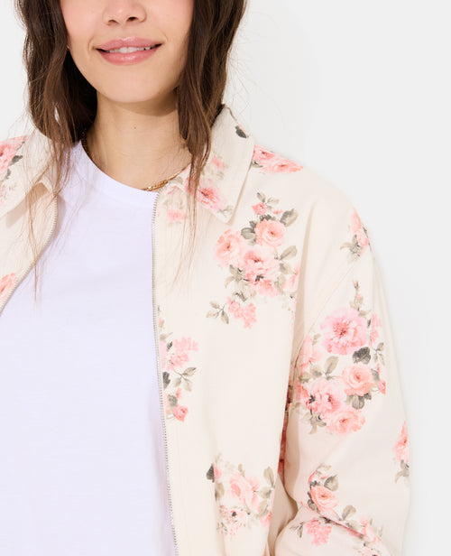 Veste boule en toile motif fleurs - PIMKIE - 8