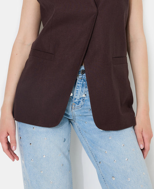 Veste sans manches avec lin - PIMKIE - 2