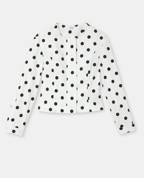 Veste cintrée col rond motif pois - PIMKIE - 4