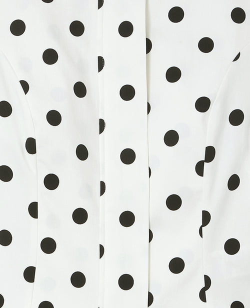 Veste cintrée col rond motif pois - PIMKIE - 8