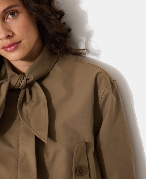 Blouson court avec col nœud - PIMKIE - 2