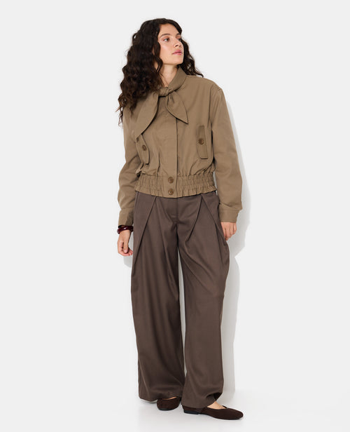 Blouson court avec col nœud - PIMKIE - 3
